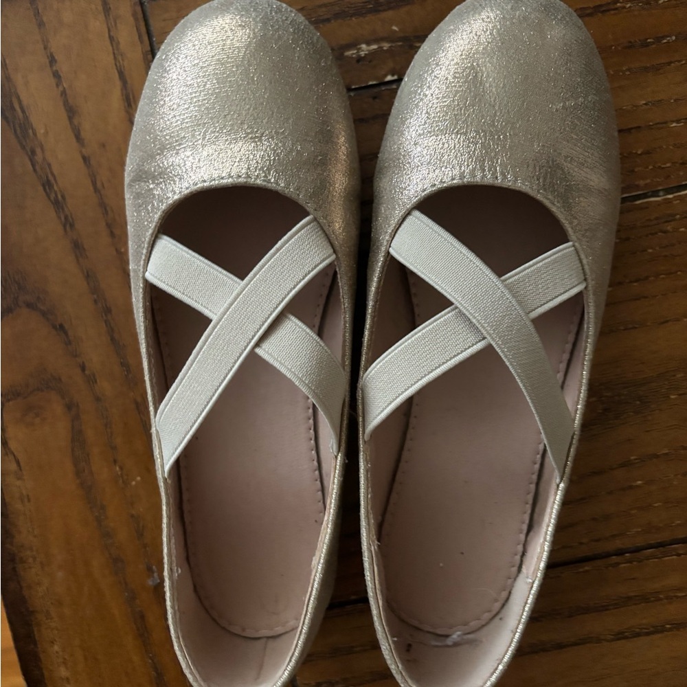 Gold Ballet Flats
